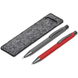 Omaha Ball Pen & Pencil Set Red